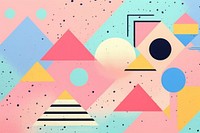  Geometric background pastel Memphis backgrounds. AI generated Image by rawpixel.