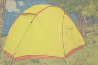 Camping tent outdoors creativity protection.