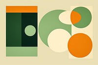  Yellow green geometric background mid century. AI generated Image by rawpixel.