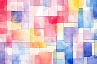  Geometric background watercolor colorful Piet Mondrian. AI generated Image by rawpixel.