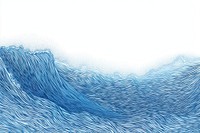 Drawing wave nature sketch ocean.