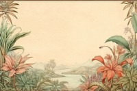 Realistic vintage drawing of phoenix border sketch backgrounds painting.