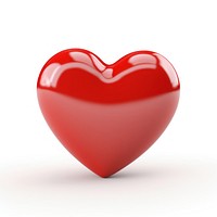 Heart red white background romance. AI generated Image by rawpixel.