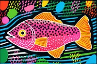 Comic of a fish pattern animal trout.