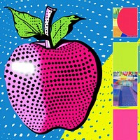 Comic of apple backgrounds fruit plant.