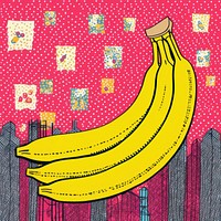 Comic of banana food cartoon produce.