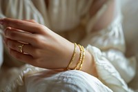 Hand bracelet jewelry finger. 