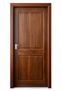 Modern wooden door hardwood white background architecture. AI generated Image by rawpixel.