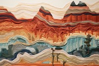 Canyon landscape painting art.