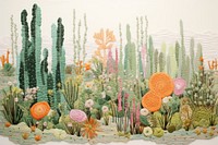 Cactus garden pattern plant creativity.