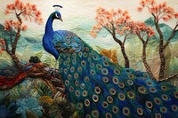 Peacock painting animal craft