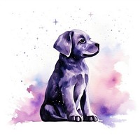 Dog in Watercolor style animal mammal puppy.