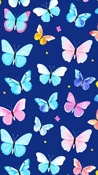  Butterfly pattern backgrounds petal. AI generated Image by rawpixel.