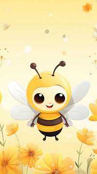  Bee outdoors cartoon nature. AI generated Image by rawpixel.