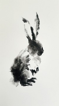 Rabbit drawing animal mammal.