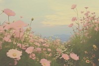  Flower landscape outdoors blossom. AI generated Image by rawpixel.