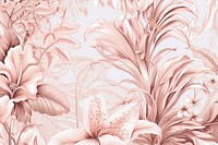 Tropical flower wallpaper pattern plant.