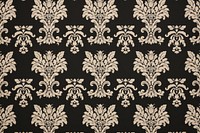 1960s vintage wallpaper black damask pattern art architecture.