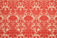 1960s vintage wallpaper red damask pattern art backgrounds.