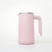A minimal pink coffee maker kettle cup mug.