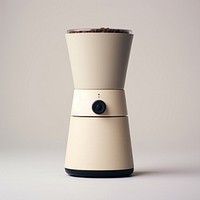 A beige minimal opus conical burr grinder mixer coffeemaker technology.