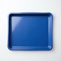 A blue sheet pan tray white background electronics.