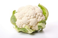 Fresh cauliflower vegetable plant white.