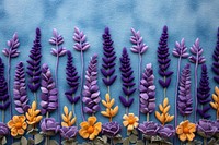 Photo of felt lavender garden backgrounds textile pattern.