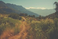  Road trip wilderness landscape mountain. AI generated Image by rawpixel.