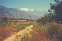  Road trip mountain sky wilderness. AI generated Image by rawpixel.