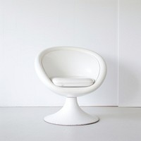 Space age chair furniture armchair white.