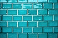  Square bathroom tile turquoise backgrounds brick. AI generated Image by rawpixel.