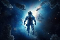  Astronaut universe space exploration. AI generated Image by rawpixel.
