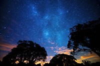  Galaxy stars landscape outdoors. AI generated Image by rawpixel.