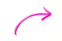Curve arrow purple pink line.