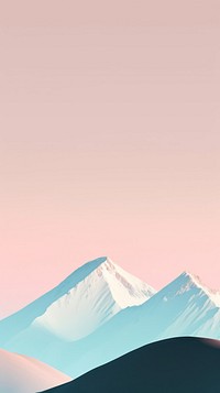  Snow mountain outdoors nature sky. AI generated Image by rawpixel.