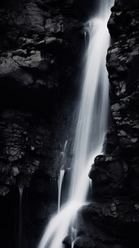  Waterfall outdoors nature rock. AI generated Image by rawpixel.