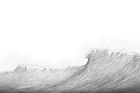  Border graphic of ocean wave drawing nature sketch. AI generated Image by rawpixel.