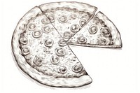  Pizza drawing sketch food. AI generated Image by rawpixel.