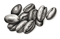  Coffee bean drawing sketch illustrated. AI generated Image by rawpixel.