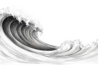  Ocean wave drawing sketch nature. AI generated Image by rawpixel.
