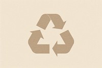 Recycle icon symbol paper cardboard.