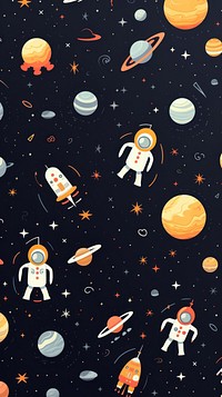  Pattern astronaut space constellation. AI generated Image by rawpixel.
