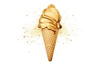 Ice cream dessert food white background. AI generated Image by rawpixel.