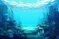 Under the sea underwater outdoors nature. AI generated Image by rawpixel.