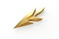 Arrow gold white background accessories.