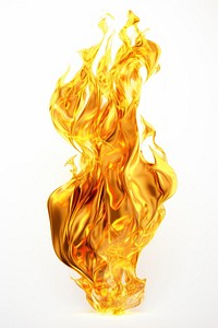 Fire gold white background exploding. AI generated Image by rawpixel.