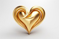 Heart shape gold jewelry accessories.