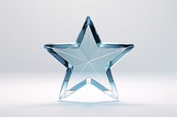 Transparent glass star sheet jewelry symbol accessories.