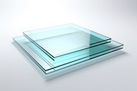 Transparent glass random sheet white background simplicity rectangle.